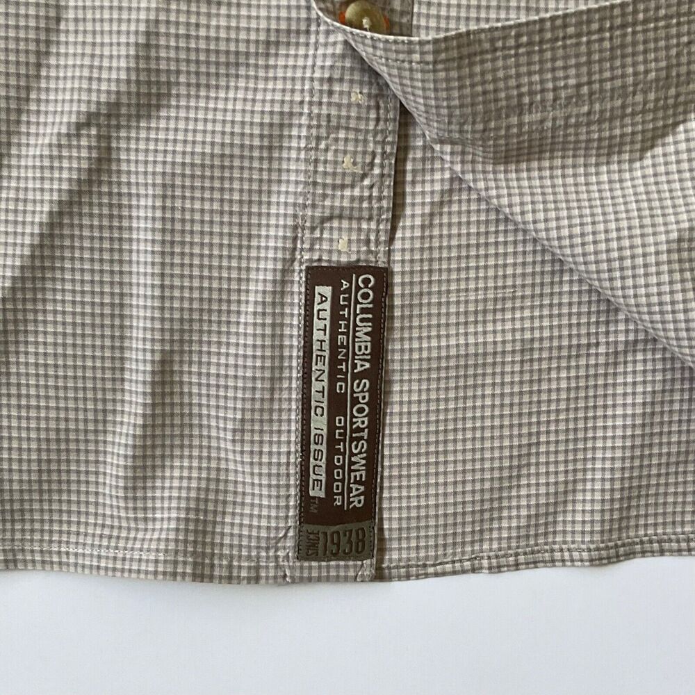 Columbia Shirt Mens Large‎ Gray Outdoor Authentic Long Sleeve Pockets - Picture 4 of 8